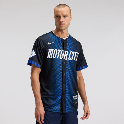 Detroit Tigers Nike City Connect Limited Jersey - Blue MLB Team Jersey Baseball Fan Apparel