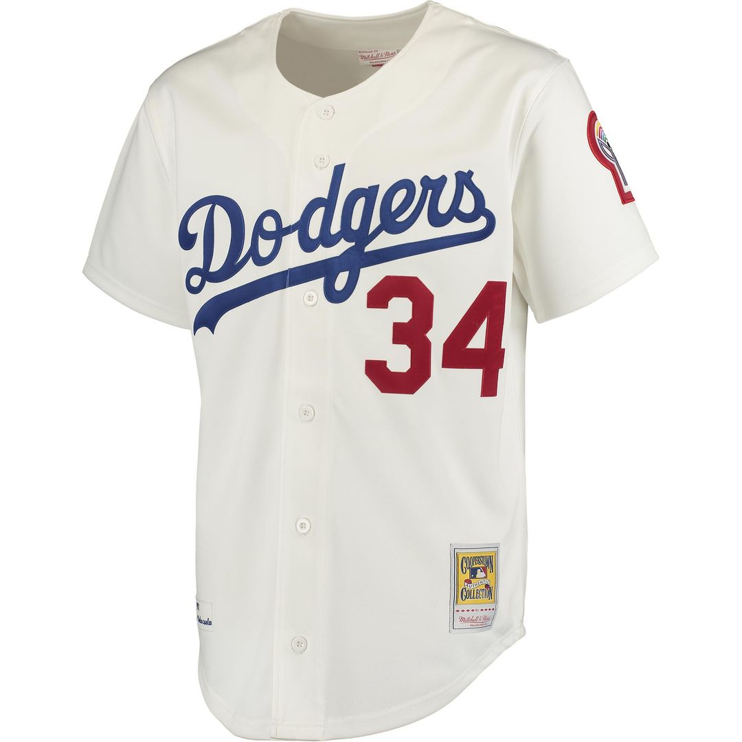 Los Angeles Dodgers Fernando Valenzuela Mitchell & Ness Road 1981 Cooperstown Authentic Jersey - Gray MLB Team Jersey Baseball Fan Apparel