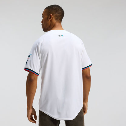 Miami Marlins Nike Home Limited Jersey - White MLB Team Jersey Baseball Fan Apparel