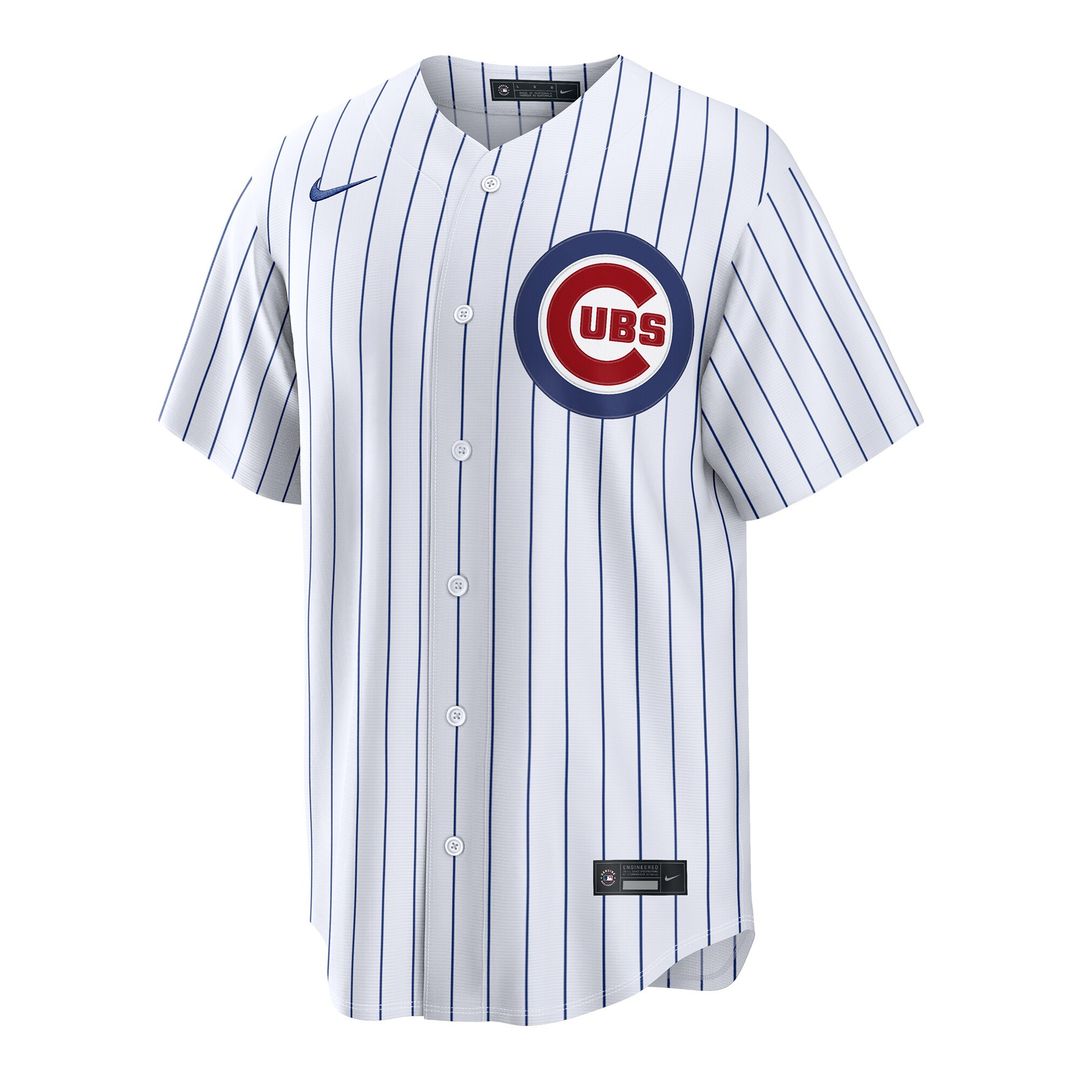 Chicago Cubs Moisés Ballesteros Nike Home Replica Jersey - White MLB Team Jersey Baseball Fan Apparel
