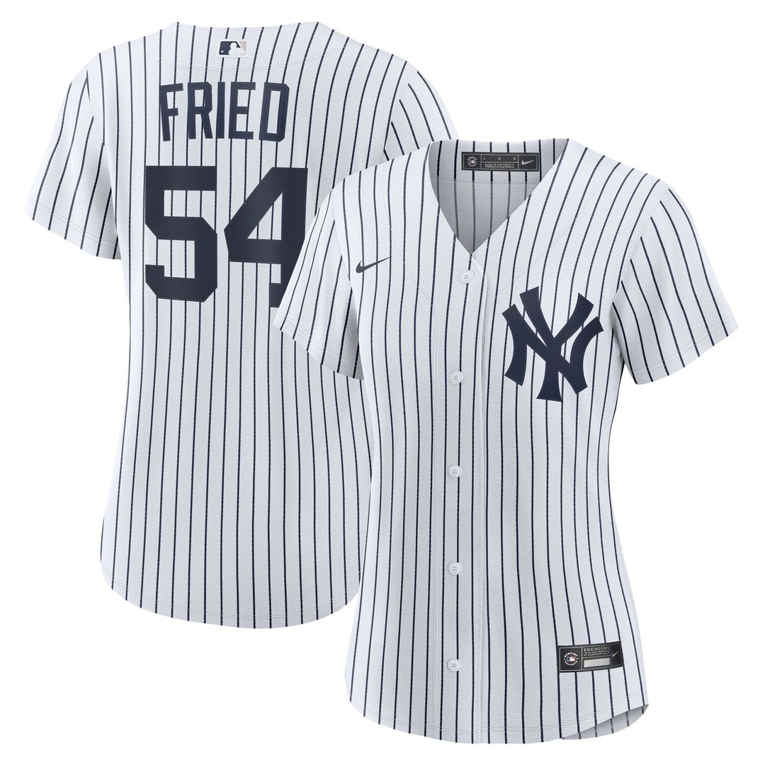New York Yankees Max Fried Nike Women's Home Replica Player Jersey - White MLB Team Jersey Baseball Fan Apparel