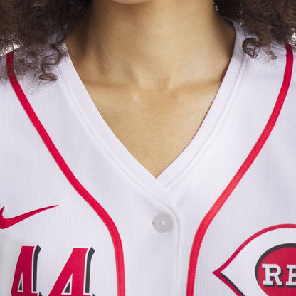 Cincinnati Reds Elly De La Cruz Nike Women's Home Limited Player Jersey - White MLB Team Jersey Baseball Fan Apparel