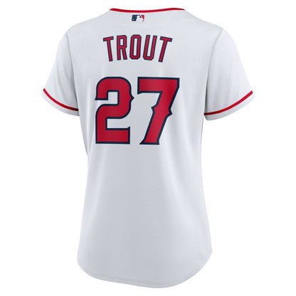 Los Angeles Angels Mike Trout Nike Women's Home Replica Player Jersey - White MLB Team Jersey Baseball Fan Apparel