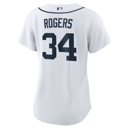 Detroit Tigers Jake Rogers Nike Women's Home Replica Jersey - White MLB Team Jersey Baseball Fan Apparel