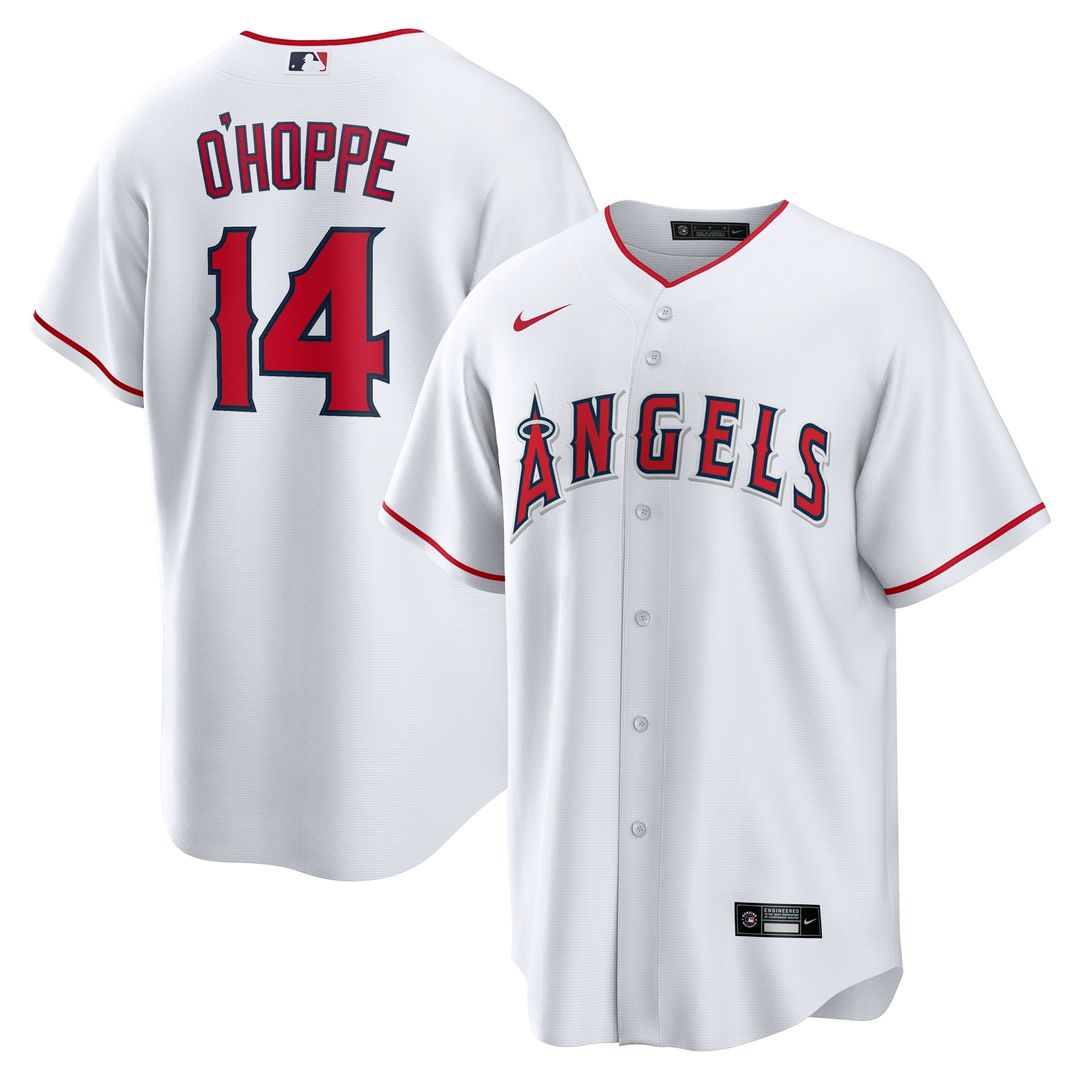 Los Angeles Angels Logan O'Hoppe Nike Home Replica Jersey - White MLB Team Jersey Baseball Fan Apparel