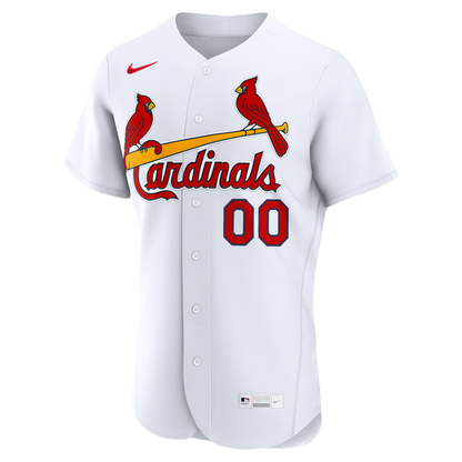 St. Louis Cardinals Nike Home Authentic Custom Jersey - White MLB Team Jersey Baseball Fan Apparel