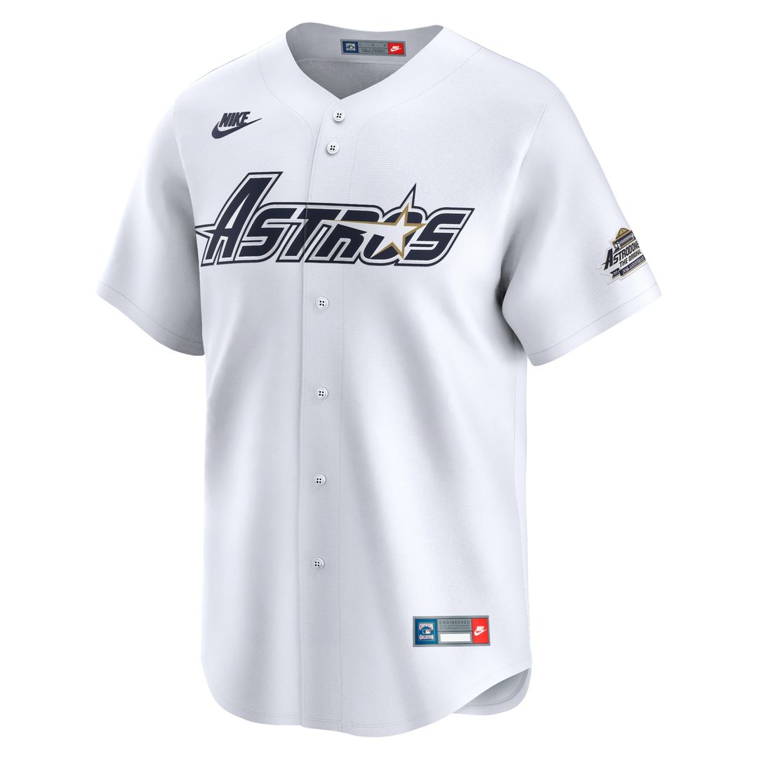 Houston Astros Craig Biggio Nike Throwback Cooperstown Limited Jersey - White MLB Team Jersey Baseball Fan Apparel