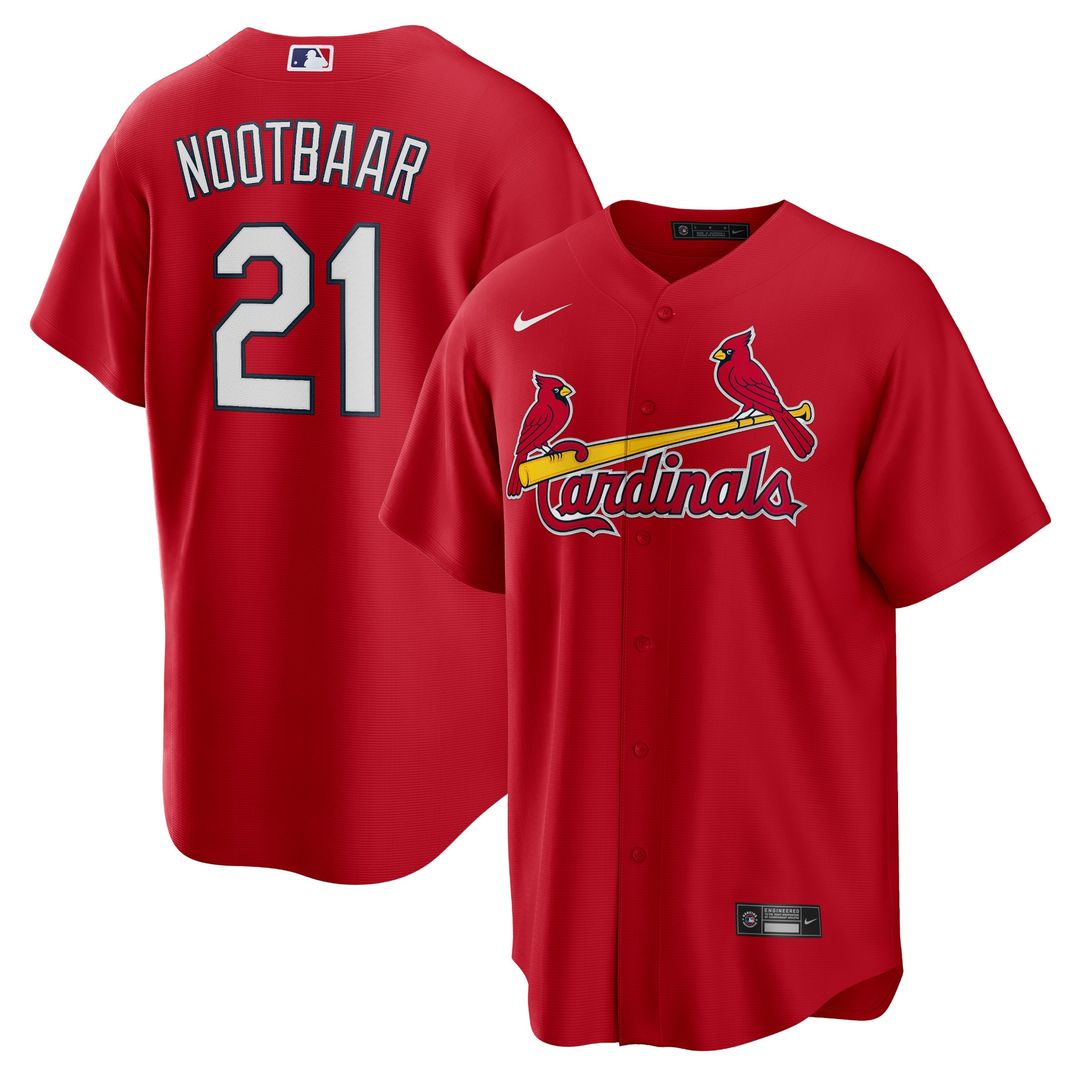 St. Louis Cardinals Lars Nootbaar Nike Big & Tall Alternate Replica Player Jersey - Red MLB Team Jersey Baseball Fan Apparel
