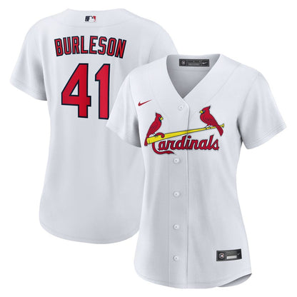 St. Louis Cardinals Alec Burleson Nike Women's Home Replica Jersey - White MLB Team Jersey Baseball Fan Apparel