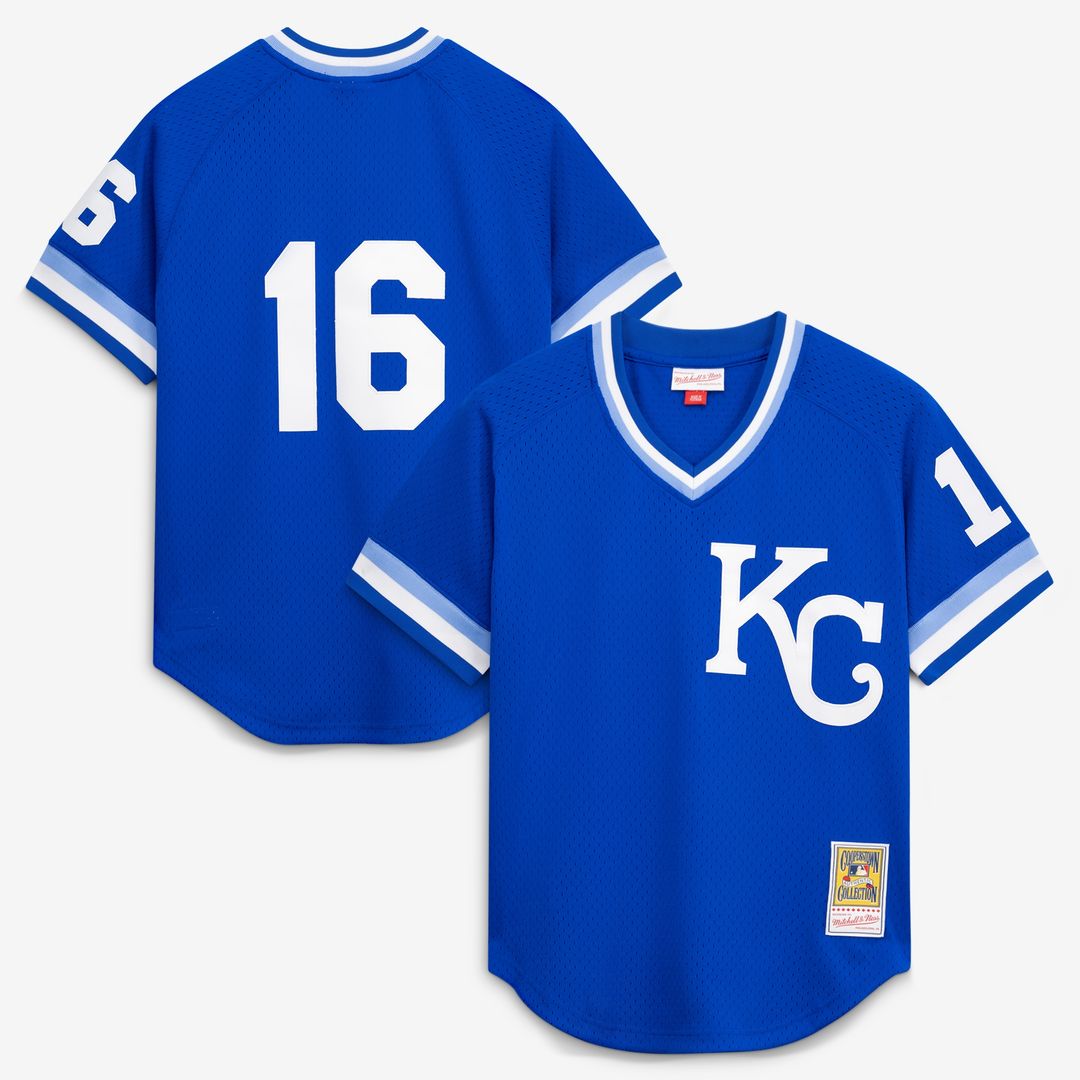 Kansas City Royals Bo Jackson Mitchell & Ness Authentic Batting Practice Jersey - Royal MLB Team Jersey Baseball Fan Apparel