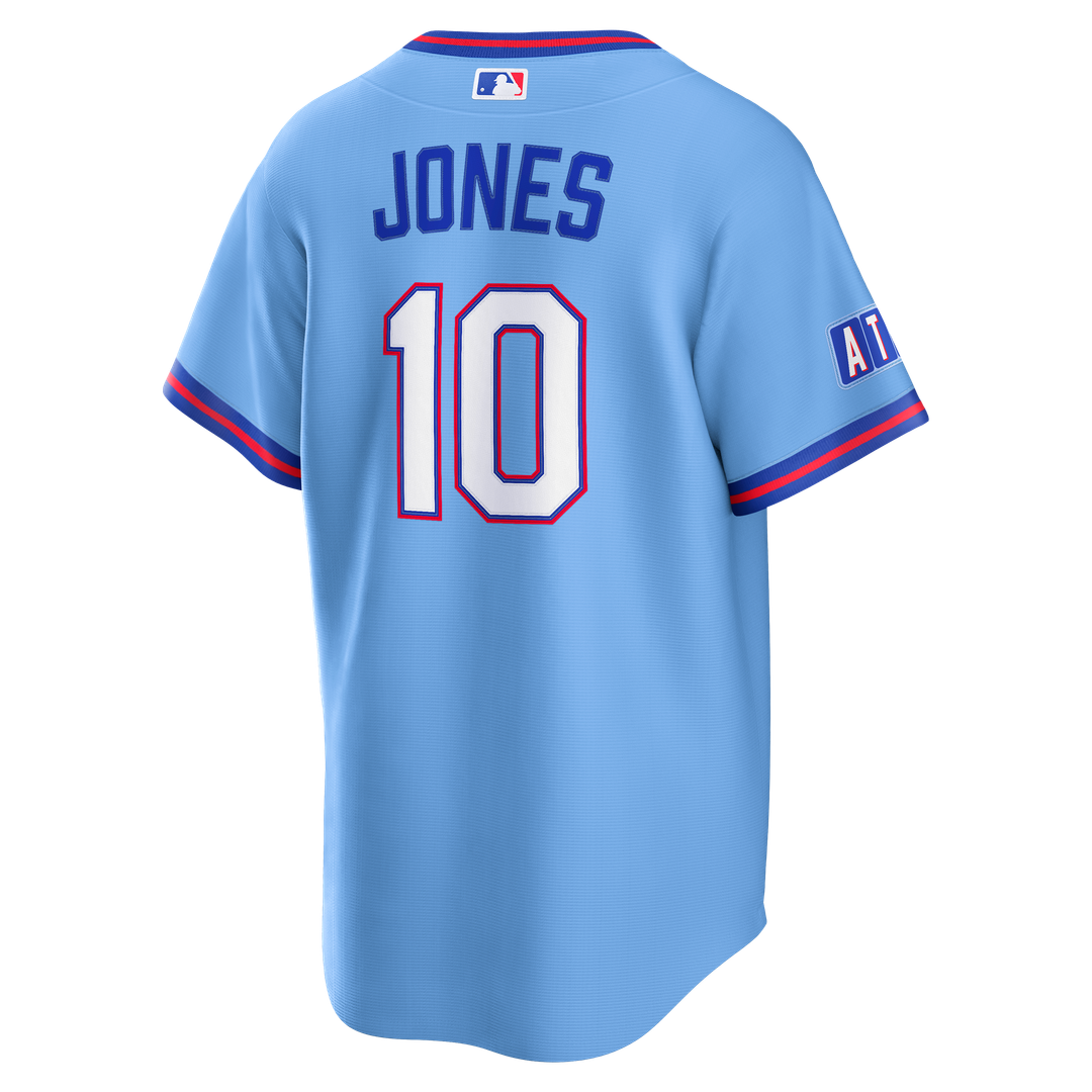 Atlanta Braves Chipper Jones Nike 2026 City Connect Stadium Jersey - Powder Blue MLB Team Jersey Baseball Fan Apparel
