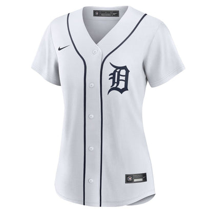 Detroit Tigers Nike Women's Home Replica Team Jersey - White MLB Team Jersey Baseball Fan Apparel