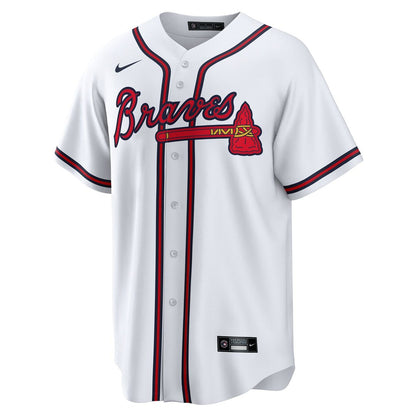 Atlanta Braves Spencer Schwellenbach Nike Home Replica Jersey - White MLB Team Jersey Baseball Fan Apparel
