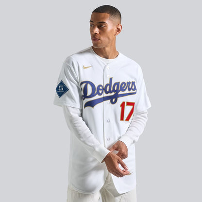 Los Angeles Dodgers Shohei Ohtani Nike 2026 Gold Collection Authentic Jersey - White MLB Team Jersey Baseball Fan Apparel