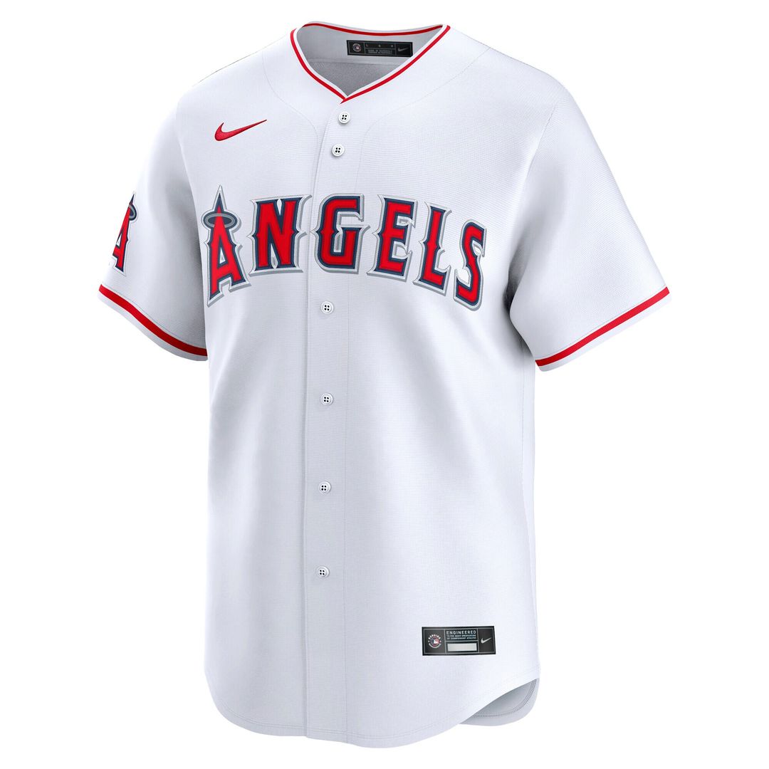 Los Angeles Angels Nike Home Limited Jersey - White MLB Team Jersey Baseball Fan Apparel