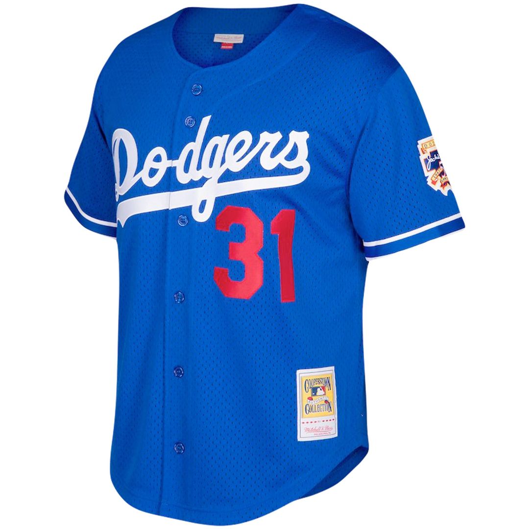 Los Angeles Dodgers Mike Piazza Mitchell & Ness Big & Tall Cooperstown Mesh Batting Practice Jersey - Royal MLB Team Jersey Baseball Fan Apparel