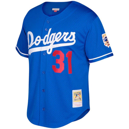 Los Angeles Dodgers Mike Piazza Mitchell & Ness Big & Tall Cooperstown Mesh Batting Practice Jersey - Royal MLB Team Jersey Baseball Fan Apparel