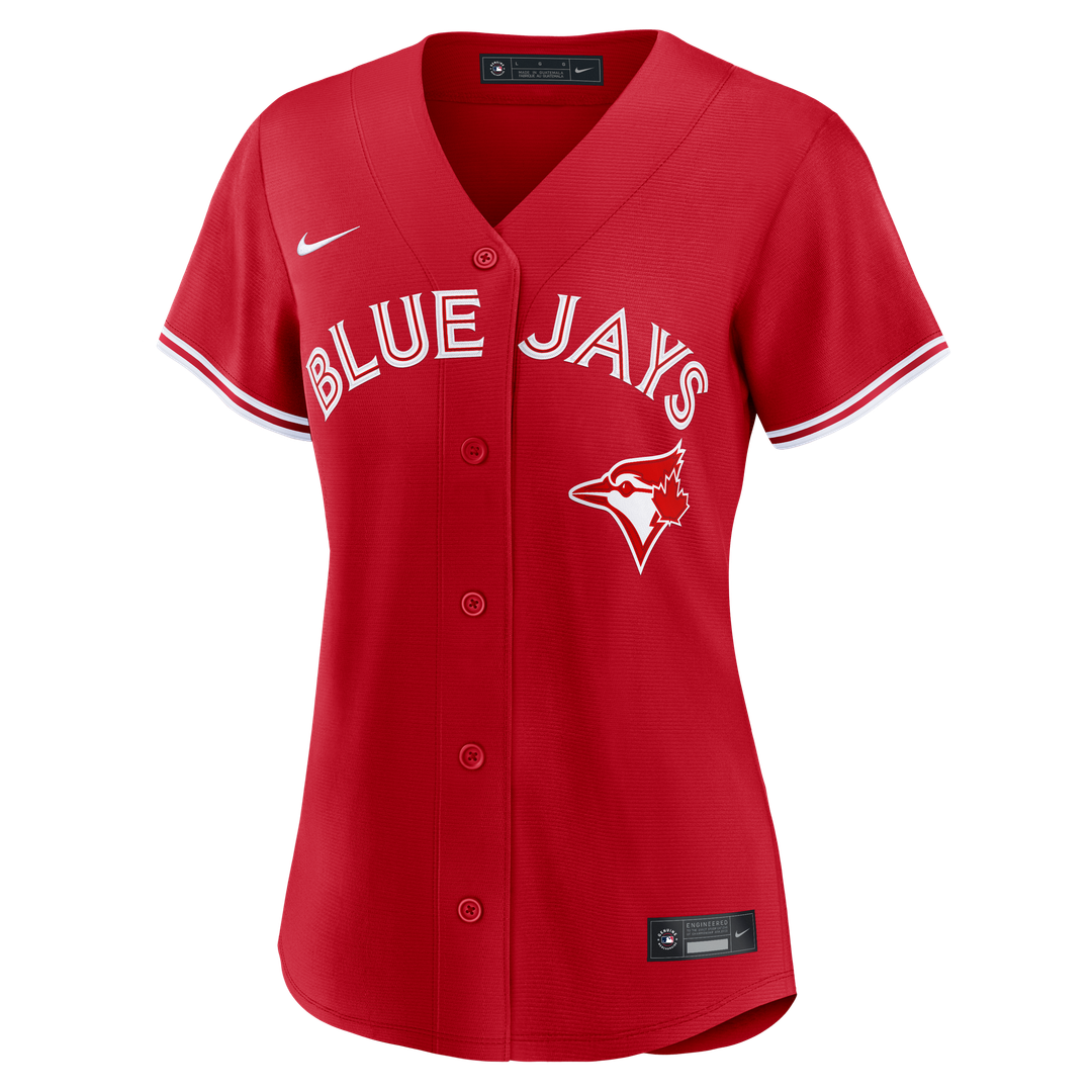 Toronto Blue Jays Vladimir Guerrero Jr. Nike Women's Canada Day Replica Jersey - Red MLB Team Jersey Baseball Fan Apparel