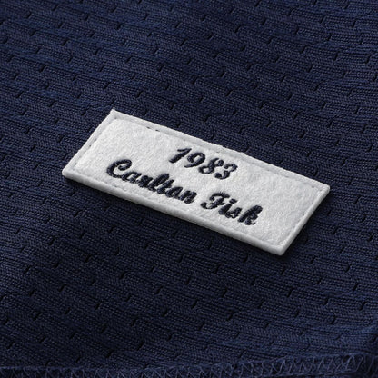 Chicago White Sox Carlton Fisk Mitchell & Ness Authentic Batting Practice Jersey - Navy MLB Team Jersey Baseball Fan Apparel