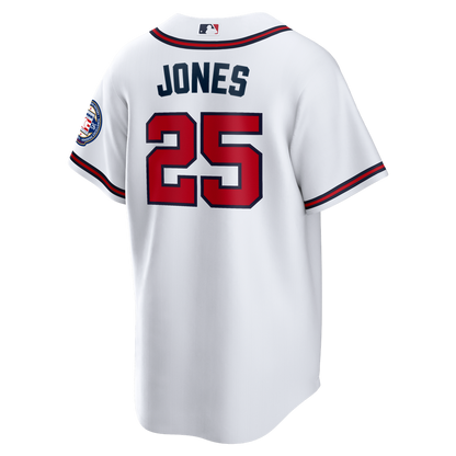 Atlanta Braves Andruw Jones Nike Home Replica 2026 Hall of Fame Patch Jersey - White MLB Team Jersey Baseball Fan Apparel