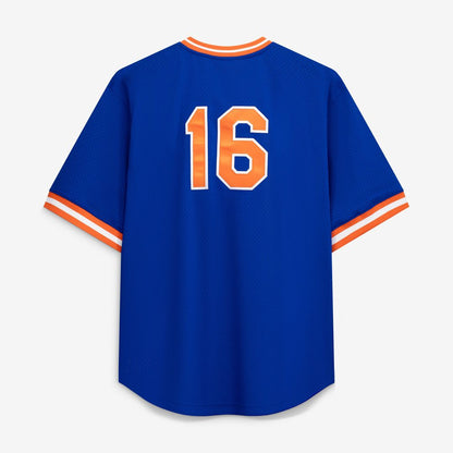 New York Mets Dwight Gooden Profile Big & Tall Cooperstown Mesh Batting Practice Jersey - Royal MLB Team Jersey Baseball Fan Apparel