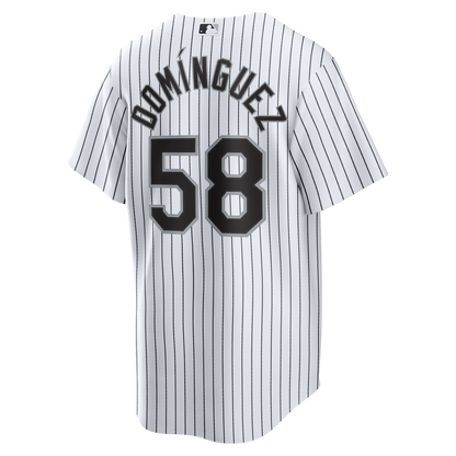 Chicago White Sox Seranthony Domínguez Nike Home Replica Jersey - White MLB Team Jersey Baseball Fan Apparel