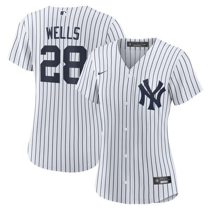 New York Yankees Austin Wells Nike Women's Home Replica Jersey - White MLB Team Jersey Baseball Fan Apparel