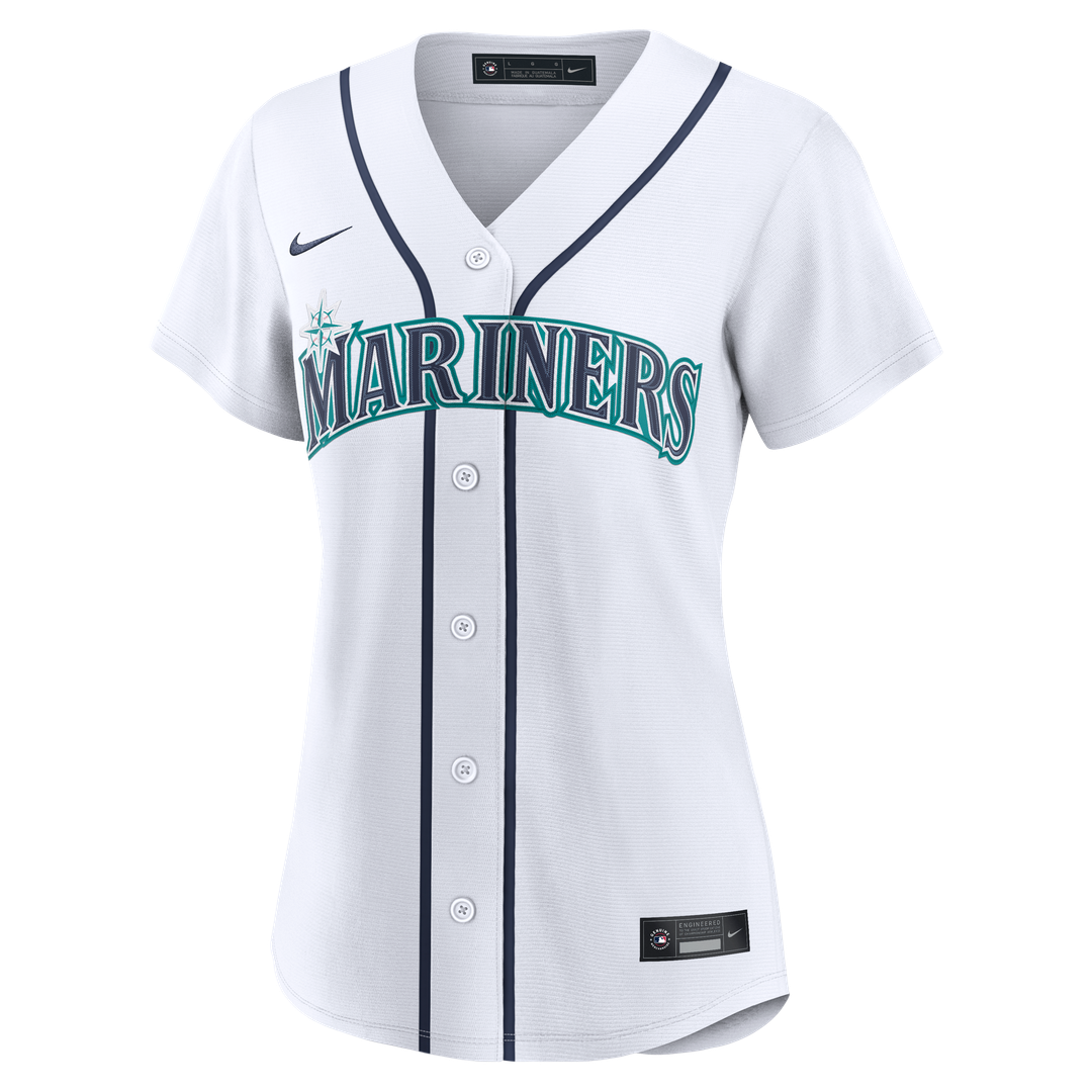 Seattle Mariners Josh Naylor Nike Women's Home Replica Jersey - White MLB Team Jersey Baseball Fan Apparel