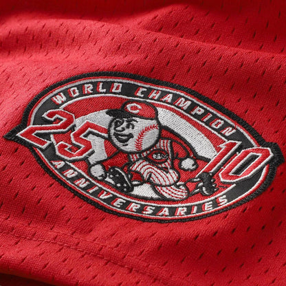Cincinnati Reds Barry Larkin Mitchell & Ness Throwback Cooperstown Mesh Batting Practice Jersey - Red MLB Team Jersey Baseball Fan Apparel