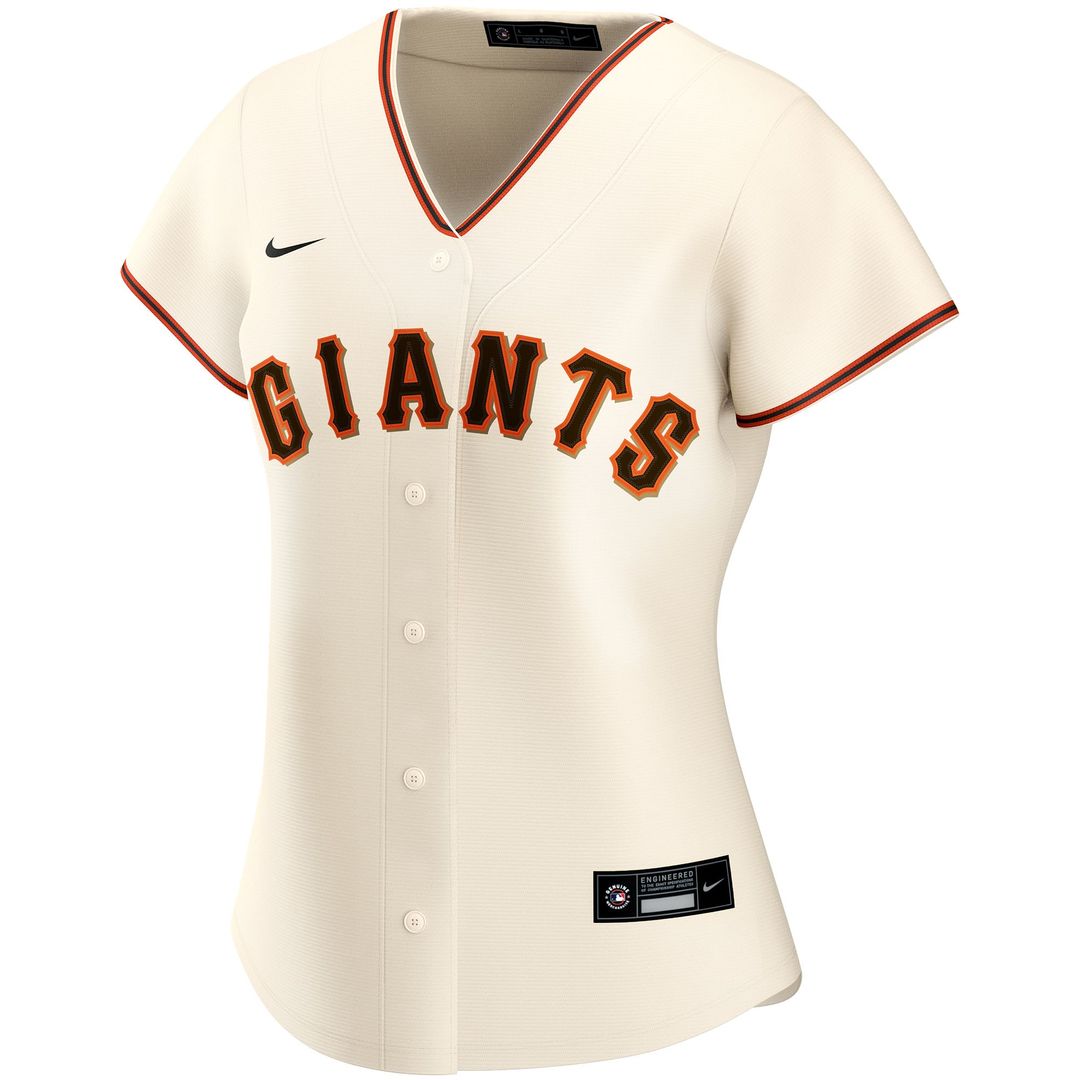 San Francisco Giants Nike Women's Home Replica Custom Jersey - Cream MLB Team Jersey Baseball Fan Apparel