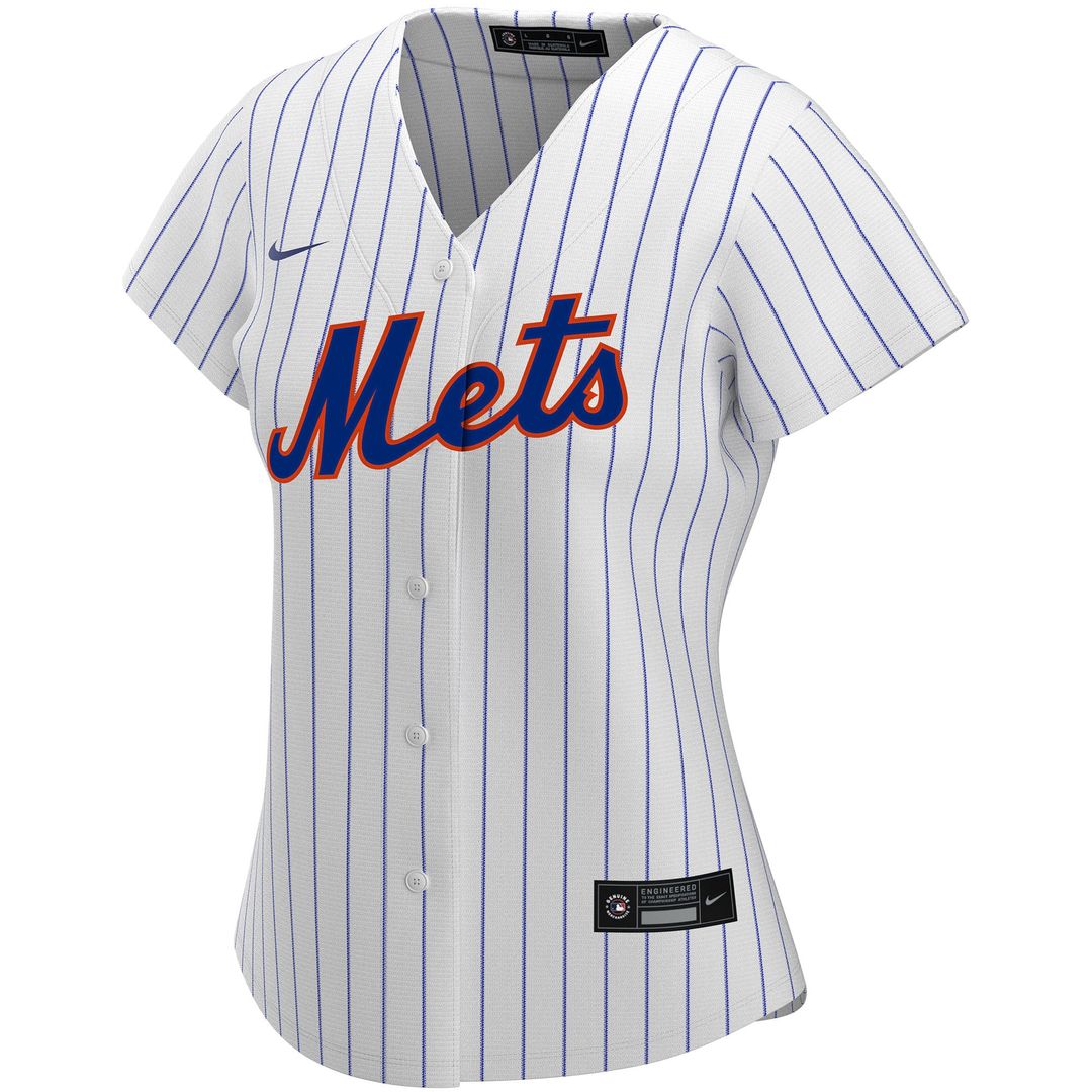 New York Mets Nike Women's Home Replica Custom Jersey - White MLB Team Jersey Baseball Fan Apparel