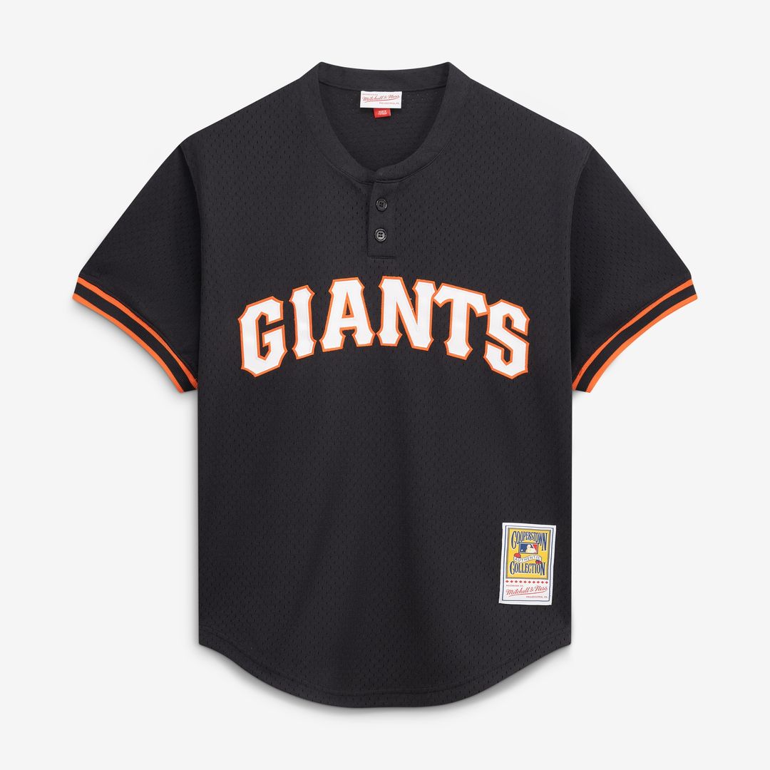 San Francisco Giants Matt Williams Mitchell & Ness Authentic Batting Practice Jersey - Black MLB Team Jersey Baseball Fan Apparel