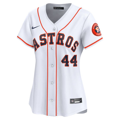 Houston Astros Yordan Alvarez Nike Women's Home Limited Player Jersey - White MLB Team Jersey Baseball Fan Apparel