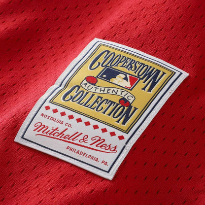 Cincinnati Reds Barry Larkin Mitchell & Ness Throwback Cooperstown Mesh Batting Practice Jersey - Red MLB Team Jersey Baseball Fan Apparel