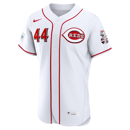 Cincinnati Reds Elly De La Cruz Nike Alternate Authentic Sponsor Patch Jersey - Red MLB Team Jersey Baseball Fan Apparel
