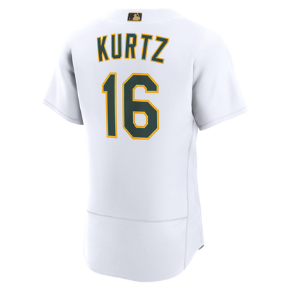 Athletics Nick Kurtz Nike MLB Awards Authentic Jersey - White MLB Team Jersey Baseball Fan Apparel
