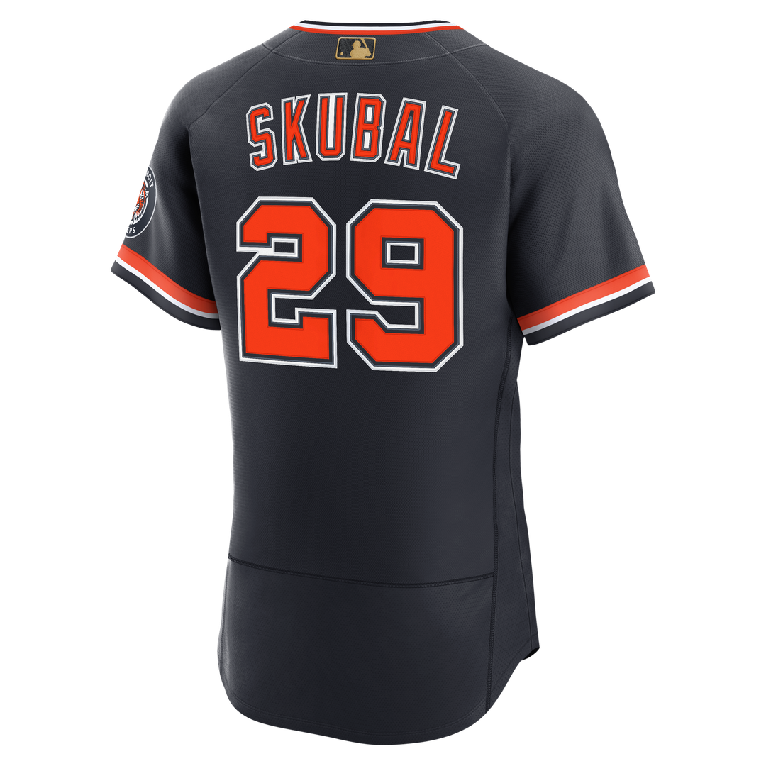 Detroit Tigers Tarik Skubal Nike Alternate MLB Awards Authentic Jersey - Navy MLB Team Jersey Baseball Fan Apparel