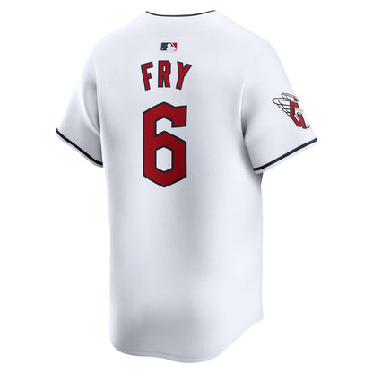 Cleveland Guardians David Fry Nike Home Limited Player Jersey - White MLB Team Jersey Baseball Fan Apparel