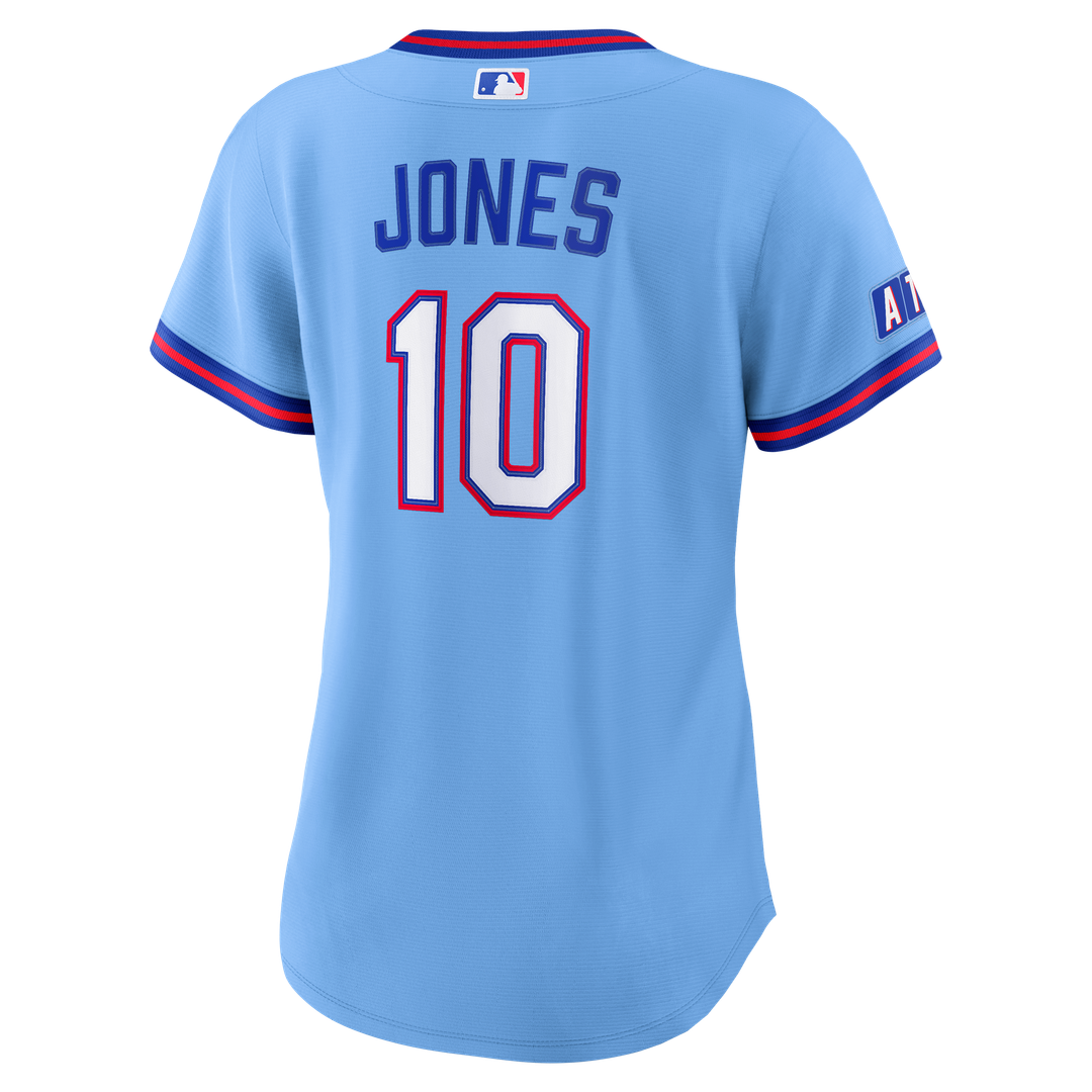 Atlanta Braves Chipper Jones Nike Women's 2026 City Connect Stadium Jersey - Powder Blue MLB Team Jersey Baseball Fan Apparel