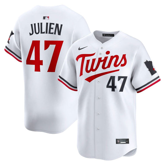 Minnesota Twins Edouard Julien Nike Home Limited Player Jersey - White MLB Team Jersey Baseball Fan Apparel