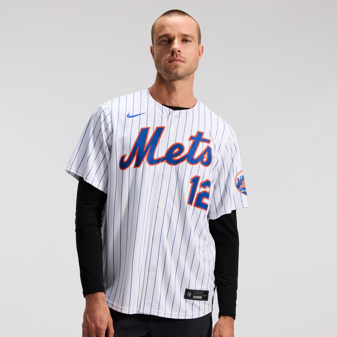 New York Mets Francisco Lindor Nike Home Limited Jersey - White MLB Team Jersey Baseball Fan Apparel