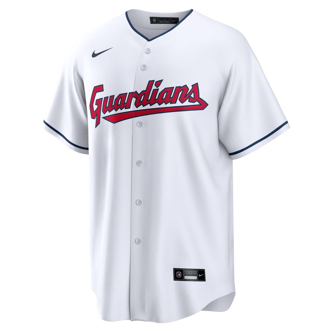 Cleveland Guardians Nike Home Blank Replica Jersey - White MLB Team Jersey Baseball Fan Apparel