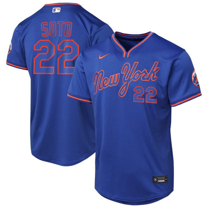 New York Mets Juan Soto Nike Youth Home Limited Player Jersey - White MLB Team Jersey Baseball Fan Apparel