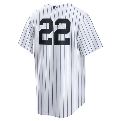 New York Yankees Ben Rice Nike Home Replica Jersey - White MLB Team Jersey Baseball Fan Apparel