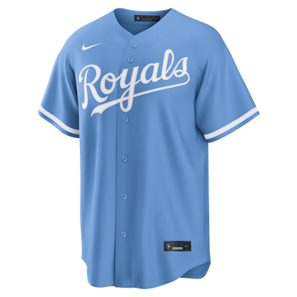 Kansas City Royals Bobby Witt Jr. Nike Alternate Replica Jersey - Light Blue MLB Team Jersey Baseball Fan Apparel