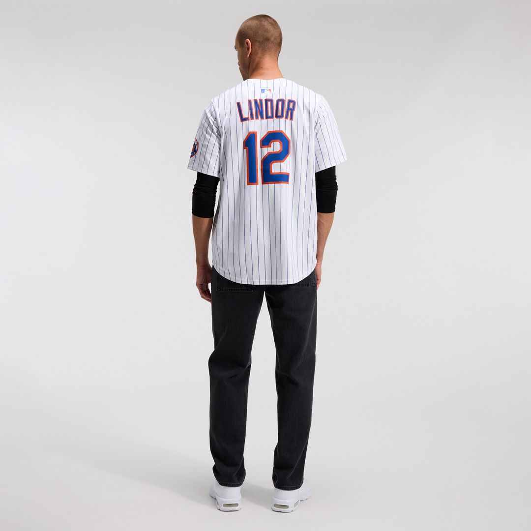 New York Mets Francisco Lindor Nike Home Limited Jersey - White MLB Team Jersey Baseball Fan Apparel