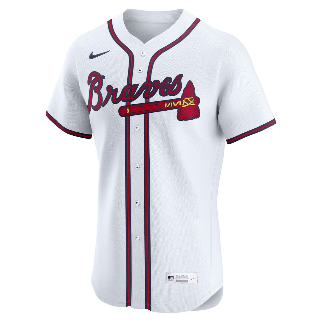 Atlanta Braves Ronald Acuña Jr. Nike Home Elite Player Jersey - White MLB Team Jersey Baseball Fan Apparel