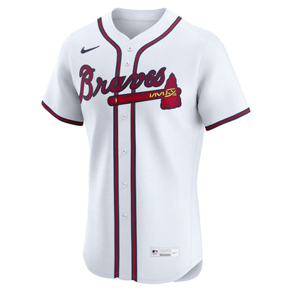 Atlanta Braves Ronald Acuña Jr. Nike Home Elite Player Jersey - White MLB Team Jersey Baseball Fan Apparel