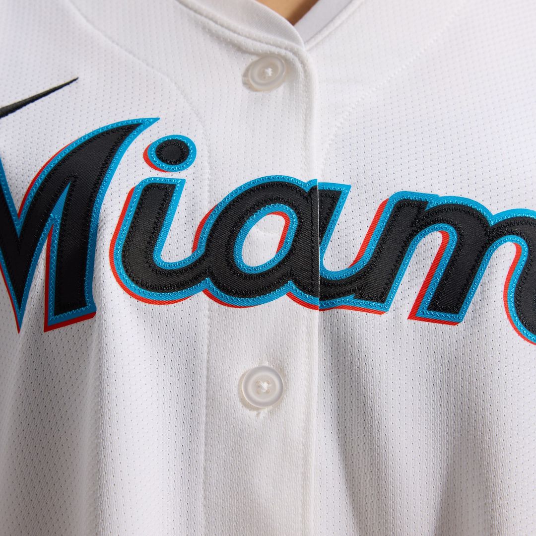 Miami Marlins Sandy Alcantara Nike Women's Home Limited Player Jersey - White MLB Team Jersey Baseball Fan Apparel