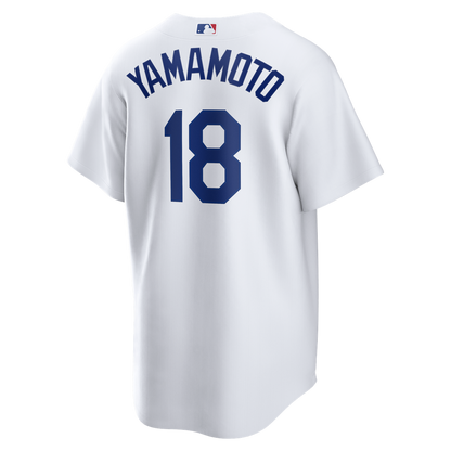 Los Angeles Dodgers Yoshinobu Yamamoto Nike Home Replica Jersey - White MLB Team Jersey Baseball Fan Apparel